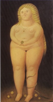 Artworks by 350 Famous Artists Painting - Adam and Eve Eve Fernando Botero